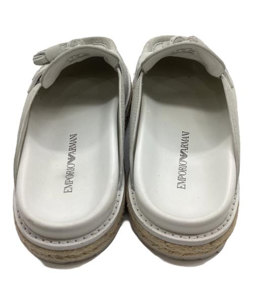 EMPORIO ARMANI（エンポリオアルマーニ）EMPORIO ARMANI (エンポリオアルマーニ) タッセル ミュール＆サボサンダル グレー サイズ:8の古着・服飾アイテム