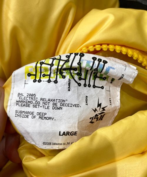 BAL（バル）BAL (バル) ダウンベスト イエロー サイズ:Lの古着・服飾アイテム