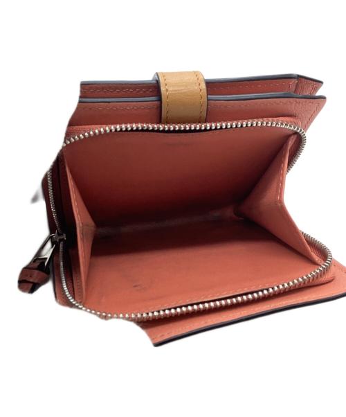 LOEWE（ロエベ）LOEWE (ロエベ) コンパクト ジップウォレット (ソフトグレインカーフ) ライトオーツ/ハニーの古着・服飾アイテム