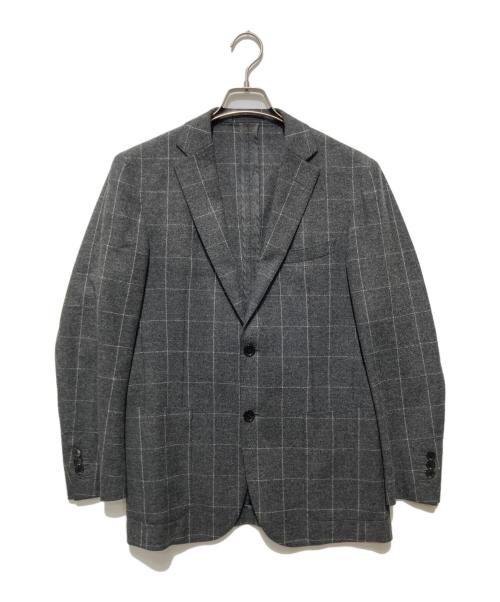 BLACK LABEL CRESTBRIDGE（ブラックレーベル クレストブリッジ）BLACK LABEL CRESTBRIDGE (ブラックレーベル クレストブリッジ) 2Bテーラードジャケット グレー サイズ:Mの古着・服飾アイテム