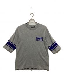 Hysteric Glamour（ヒステリックグラマー）の古着「HOT'N'DIRTY 五分丈 Tシャツ」｜グレー