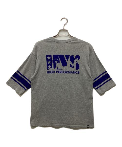 Hysteric Glamour（ヒステリックグラマー）Hysteric Glamour (ヒステリックグラマー) HOT'N'DIRTY 五分丈 Tシャツ グレー サイズ:Mの古着・服飾アイテム