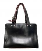 Vivienne Westwoodヴィヴィアンウエストウッド）の古着「SIMPLE TINY ORB TOTE S シンプルタイニートートバッグ」｜ブラック×レッド