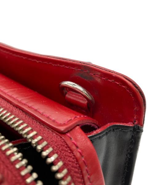 Vivienne Westwood（ヴィヴィアンウエストウッド）Vivienne Westwood (ヴィヴィアンウエストウッド) SIMPLE TINY ORB TOTE S シンプルタイニートートバッグ ブラック×レッドの古着・服飾アイテム