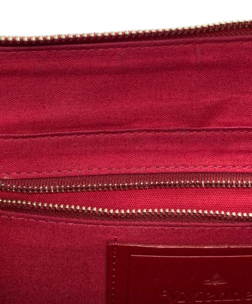 Vivienne Westwood（ヴィヴィアンウエストウッド）Vivienne Westwood (ヴィヴィアンウエストウッド) SIMPLE TINY ORB TOTE S シンプルタイニートートバッグ ブラック×レッドの古着・服飾アイテム