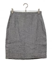 MaxMara（マックスマーラ）の古着「リネンスカート / リネンタイトスカート」｜グレー