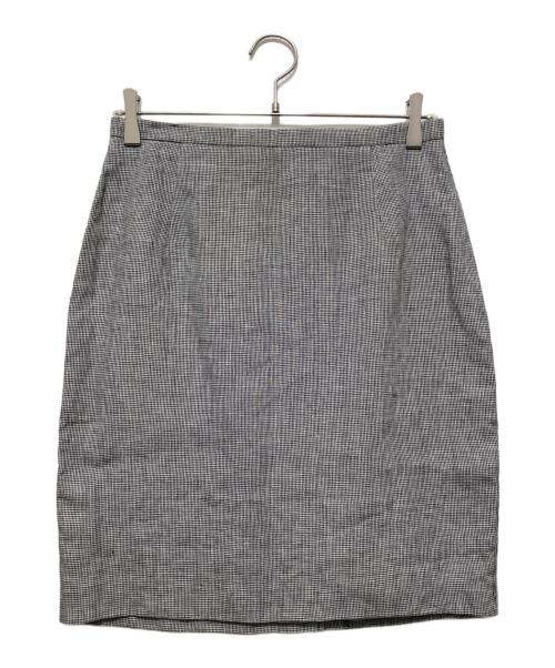 MaxMara（マックスマーラ）MaxMara (マックスマーラ) リネンスカート / リネンタイトスカート グレー サイズ:40の古着・服飾アイテム