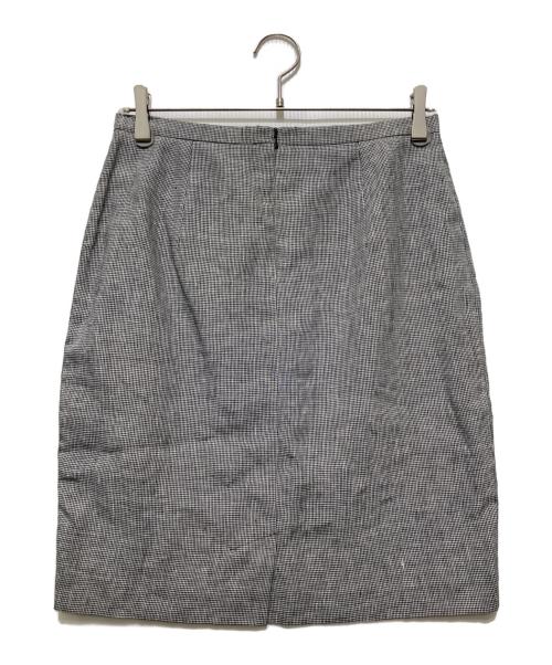 MaxMara（マックスマーラ）MaxMara (マックスマーラ) リネンスカート / リネンタイトスカート グレー サイズ:40の古着・服飾アイテム