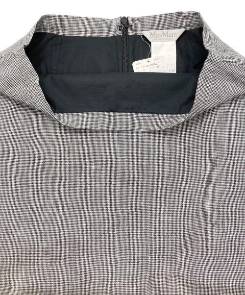 MaxMara（マックスマーラ）MaxMara (マックスマーラ) リネンスカート / リネンタイトスカート グレー サイズ:40の古着・服飾アイテム
