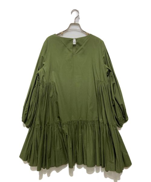 merlette（マーレット）merlette (マーレット) TOMORROW LAND (トゥモローランド) Byward Dress 別注 バイワード ワンピース オリーブ サイズ:XSの古着・服飾アイテム