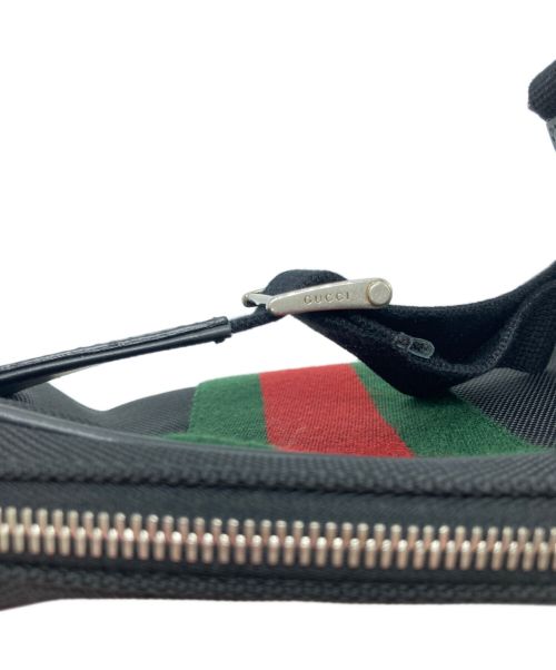 GUCCI（グッチ）GUCCI (グッチ) シェリーラインウエストバッグ ブラックの古着・服飾アイテム