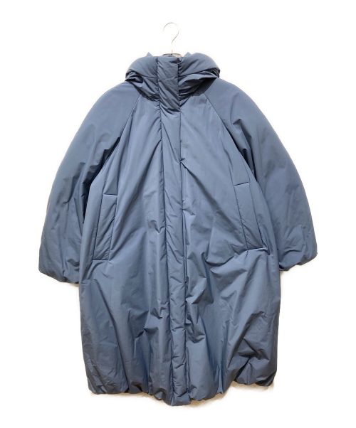 CLANE（クラネ）CLANE (クラネ) バルーン フーディ ロングダウンコート ブルー サイズ:Sの古着・服飾アイテム