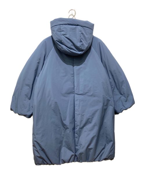 CLANE（クラネ）CLANE (クラネ) バルーン フーディ ロングダウンコート ブルー サイズ:Sの古着・服飾アイテム