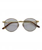 CALEEキャリー）の古着「伊達眼鏡」｜ゴールド×べっ甲