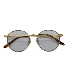 CALEE（キャリー）の古着「伊達眼鏡」｜ゴールド×べっ甲