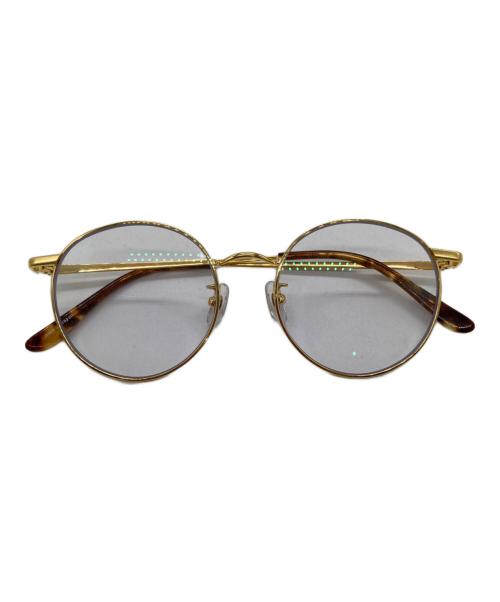 CALEE（キャリー）CALEE (キャリー) 伊達眼鏡 ゴールド×べっ甲の古着・服飾アイテム