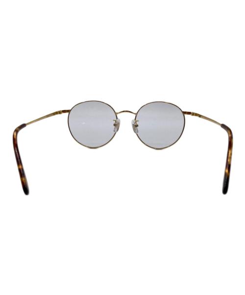 CALEE（キャリー）CALEE (キャリー) 伊達眼鏡 ゴールド×べっ甲の古着・服飾アイテム