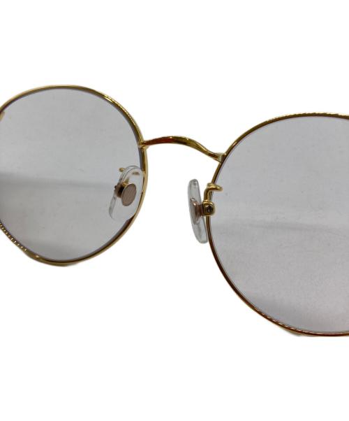 CALEE（キャリー）CALEE (キャリー) 伊達眼鏡 ゴールド×べっ甲の古着・服飾アイテム