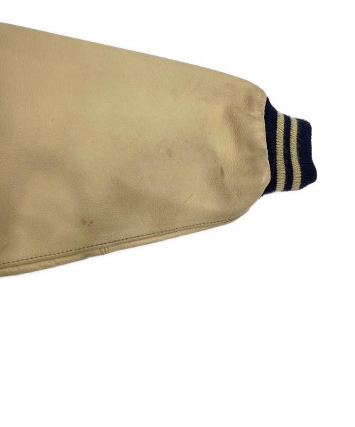 VAN（ヴァン）VAN (ヴァン) 切替スタジャン ネイビー×ベージュ サイズ:Mの古着・服飾アイテム