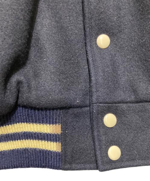 VAN（ヴァン）VAN (ヴァン) 切替スタジャン ネイビー×ベージュ サイズ:Mの古着・服飾アイテム