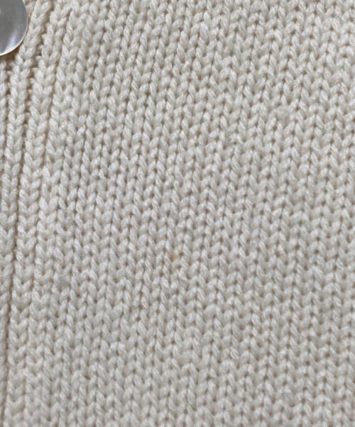 GALERIE VIE（ギャルリーヴィー）GALERIE VIE (ギャルリーヴィー) ファインウールカーディガン アイボリー サイズ:Sの古着・服飾アイテム