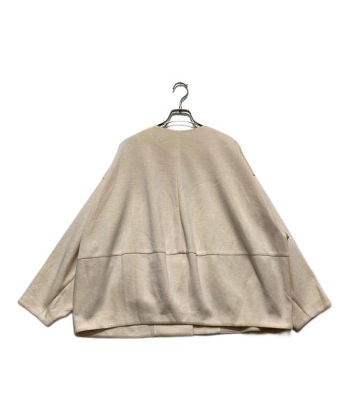 ADORE（アドーア）ADORE (アドーア) ライトボンディングノーカラーコート アイボリー サイズ:Ｍの古着・服飾アイテム
