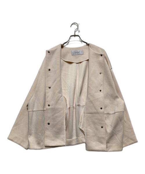 ADORE（アドーア）ADORE (アドーア) ライトボンディングノーカラーコート アイボリー サイズ:Ｍの古着・服飾アイテム