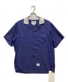 WTAPS（ダブルタップス）の古着「KINGPIN / SS / VCPL. TWILL. オープンカラー 半袖シャツ WUT」｜ブルー