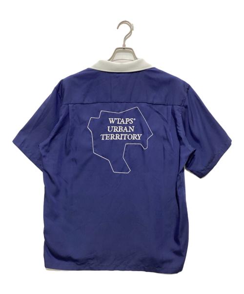 WTAPS（ダブルタップス）WTAPS (ダブルタップス) KINGPIN / SS / VCPL. TWILL. オープンカラー 半袖シャツ WUT ブルー サイズ:X01の古着・服飾アイテム