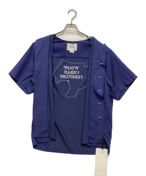 WTAPS（ダブルタップス）WTAPS (ダブルタップス) KINGPIN / SS / VCPL. TWILL. オープンカラー 半袖シャツ WUT ブルー サイズ:X01の古着・服飾アイテム