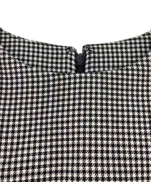 HER LIP TO（ハーリップトゥ）HER LIP TO (ハーリップトゥ) Lady Checkered Belted Midi Dress レディーチェッカードベルテッドミディドレス ワンピース ホワイト×ブラック サイズ:Sの古着・服飾アイテム