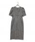 HER LIP TO (ハーリップトゥ) Lady Checkered Belted Midi Dress レディーチェッカードベルテッドミディドレス ワンピース ホワイト×ブラック サイズ:S：8000円