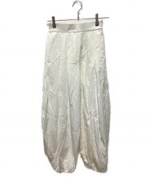 OMMO（オーエムエムオー）の古着「TUCK BALLOON PT」｜ホワイト