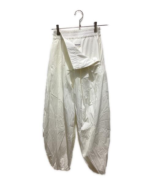 OMMO（オーエムエムオー）ommo (オーエムエムオー) TUCK BALLOON PT ホワイト サイズ:Sの古着・服飾アイテム