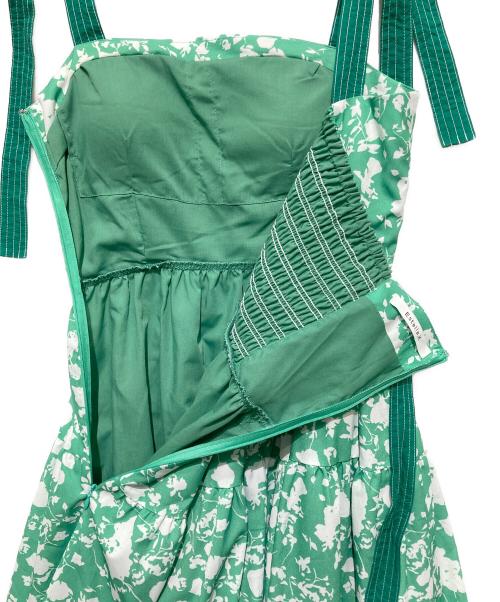 Estella.K（エステラケー）Estella.K (エステラケー) Sandra Floral-print long dress / サンドラ フローラルプリント ワンピース グリーン サイズ:Fの古着・服飾アイテム