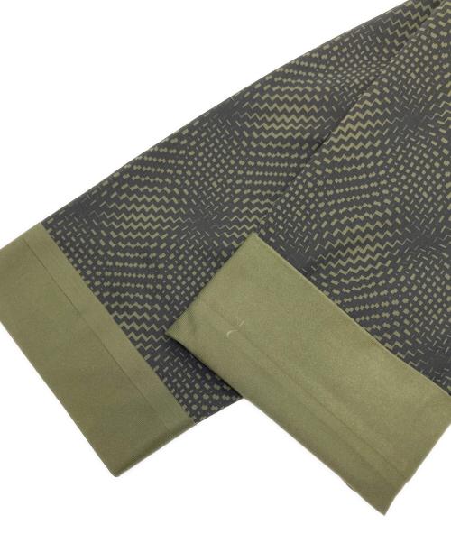 ISSEY MIYAKE（イッセイミヤケ）ISSEY MIYAKE (イッセイミヤケ) 00AW 総柄ダブルジップジャケット カーキ サイズ:4の古着・服飾アイテム