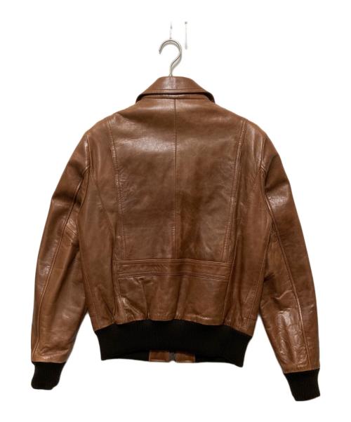 mister AZ（ミスター・エー・トゥ・ジー）mister AZ (ミスター・エー・トゥ・ジー) ラムレザージャケット ブラウン サイズ:Mの古着・服飾アイテム