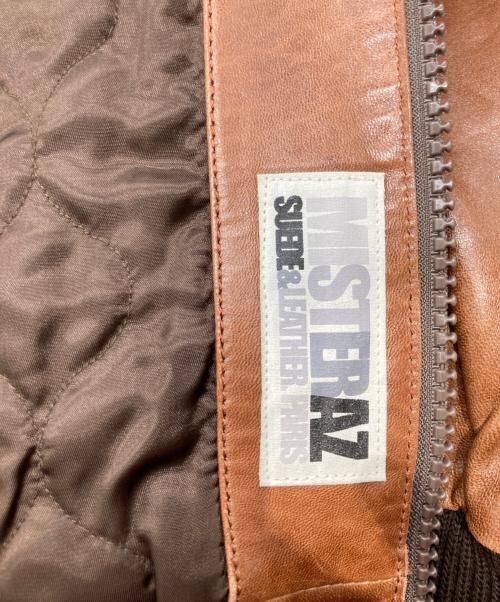 mister AZ（ミスター・エー・トゥ・ジー）mister AZ (ミスター・エー・トゥ・ジー) ラムレザージャケット ブラウン サイズ:Mの古着・服飾アイテム