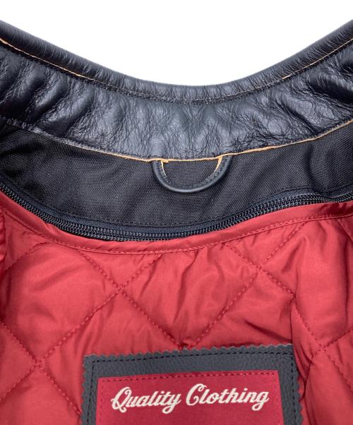 INDIAN MOTORCYCLE（インディアンモーターサイクル）INDIAN MOTORCYCLE (インディアンモーターサイクル) モーターサイクルレザージャケット ブラック サイズ:Mの古着・服飾アイテム