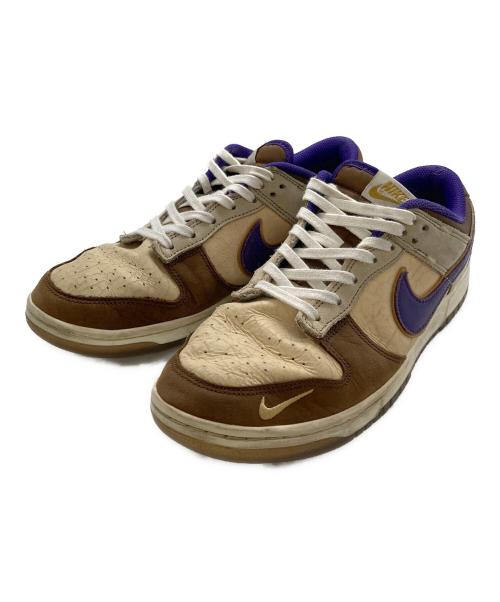 NIKE（ナイキ）NIKE (ナイキ) ローカットスニーカー/ DUNK LOW / ダンクロー ベージュ×パープル サイズ:27.5cmの古着・服飾アイテム