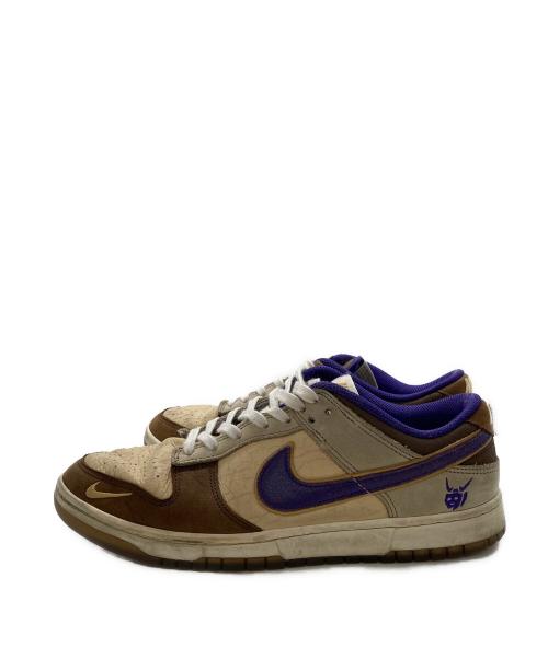 NIKE（ナイキ）NIKE (ナイキ) ローカットスニーカー/ DUNK LOW / ダンクロー ベージュ×パープル サイズ:27.5cmの古着・服飾アイテム