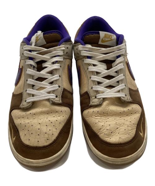 NIKE（ナイキ）NIKE (ナイキ) ローカットスニーカー/ DUNK LOW / ダンクロー ベージュ×パープル サイズ:27.5cmの古着・服飾アイテム