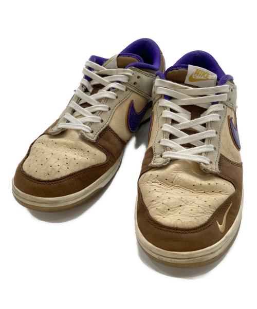 NIKE（ナイキ）NIKE (ナイキ) ローカットスニーカー/ DUNK LOW / ダンクロー ベージュ×パープル サイズ:27.5cmの古着・服飾アイテム