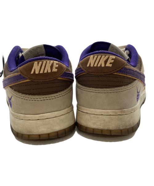 NIKE（ナイキ）NIKE (ナイキ) ローカットスニーカー/ DUNK LOW / ダンクロー ベージュ×パープル サイズ:27.5cmの古着・服飾アイテム
