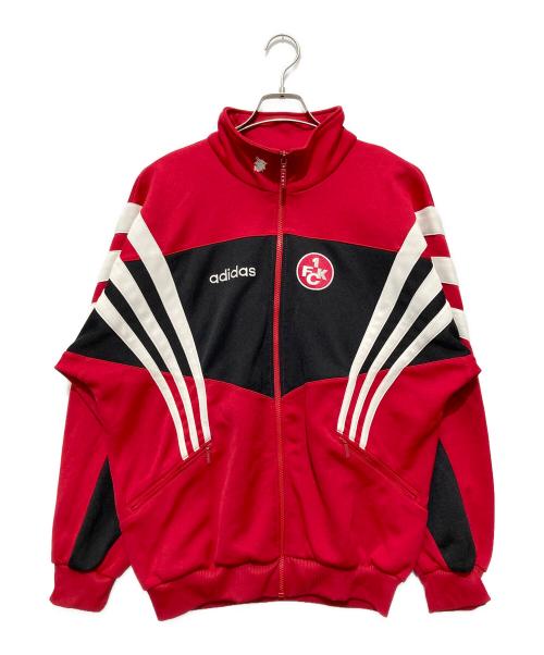 adidas（アディダス）adidas (アディダス) 90’s KAISERSLAUTERNトラックジャケット レッド サイズ:Mの古着・服飾アイテム