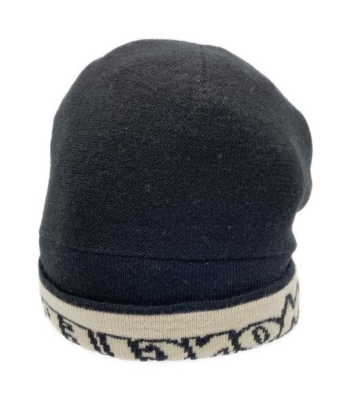 MONCLER（モンクレール）MONCLER (モンクレール) ロゴニット帽 ブラック サイズ:記載なし（FREE)の古着・服飾アイテム