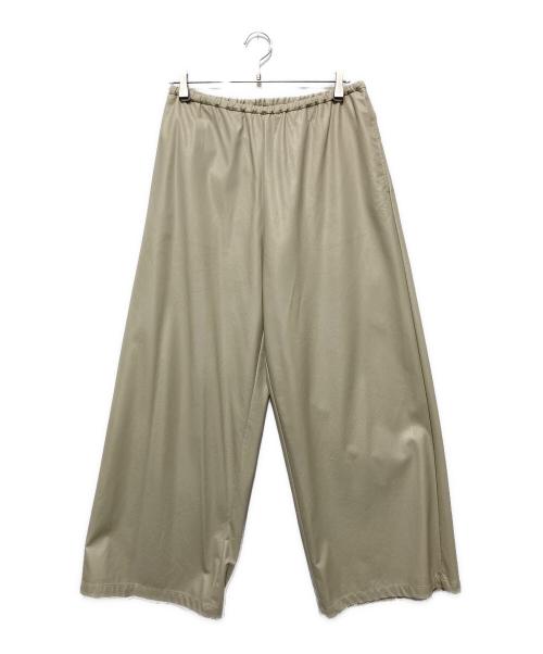 ETRE TOKYO（エトレトウキョウ）ETRE TOKYO (エトレトウキョウ) ライトフェイクレザーワイドパンツ ベージュ サイズ:Ｍの古着・服飾アイテム