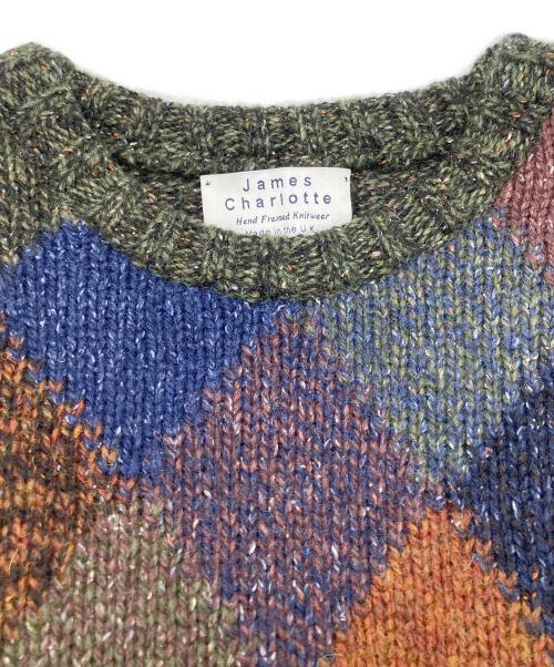 James Charlotte（ジェームスシャルロット）James Charlotte (ジェームスシャルロット) シルクウールニット カーキ サイズ:Freeの古着・服飾アイテム