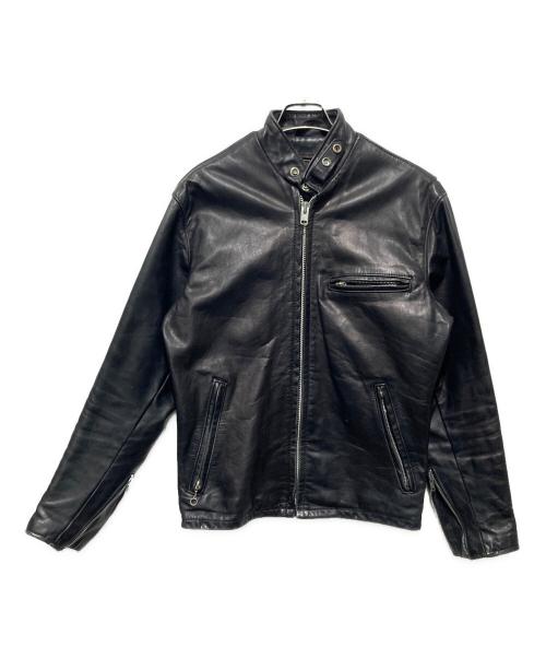 Schott（ショット）Schott (ショット) シングルレザージャケット ブラック サイズ:36の古着・服飾アイテム