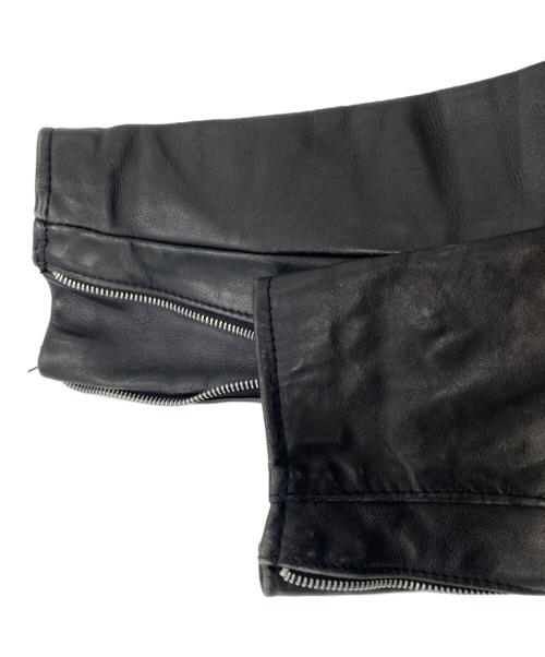 Schott（ショット）Schott (ショット) シングルレザージャケット ブラック サイズ:36の古着・服飾アイテム
